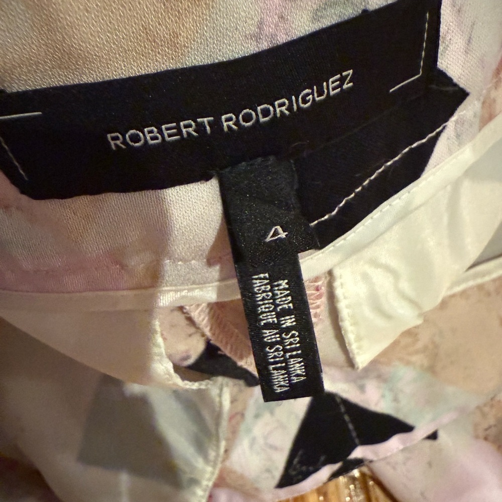 Robert Rodriguez Geometric Floral Patchwork Patte… - image 8